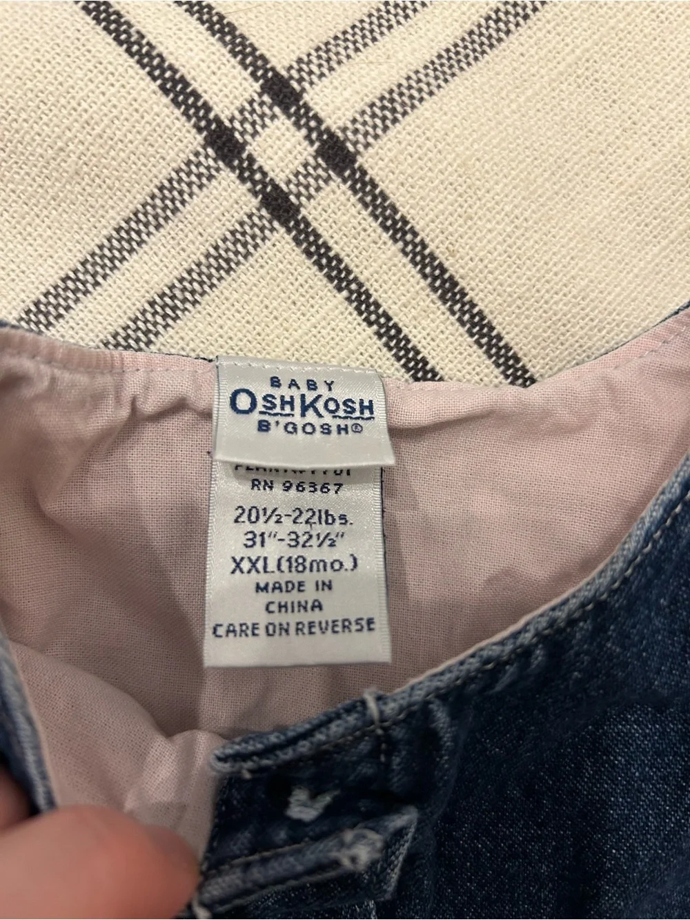 Vintage OshKosh B’gosh Denim Dress Girls 18 Months
